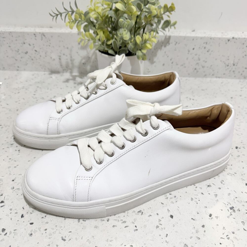 Thursday Boot Company Men's 10.5 White Leather Premier Low Top Comfort
